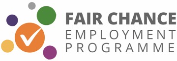 Fair chance employment programme text &amp; logo
